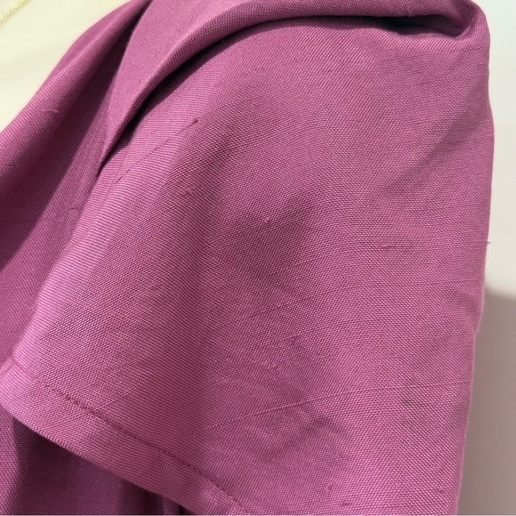 Vivienne Westwood Virginia Mini Dress Size 8 Magenta Raw Silk Cape Sleeve Chic - Picture 5 of 13